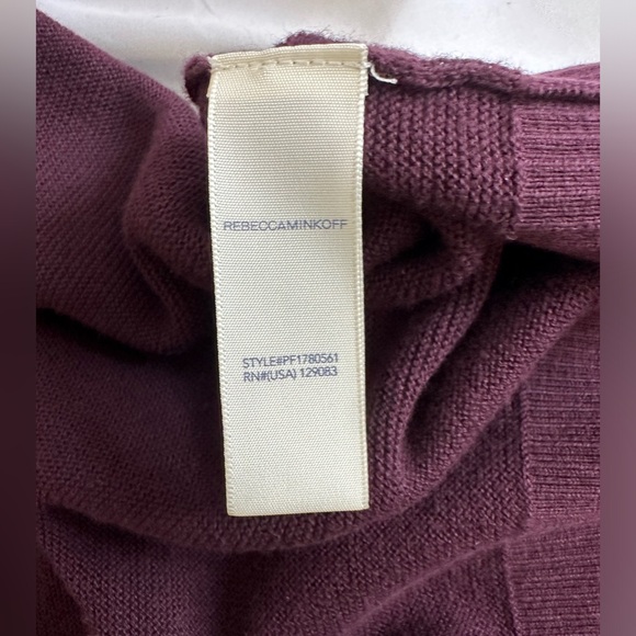 NWT Rebecca Minkoff Wappo sweater one sleeve cashmere blend Size L - Picture 6 of 9